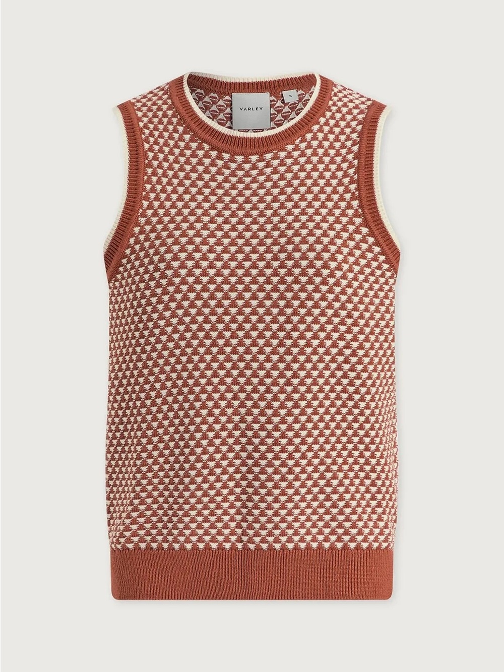 VARLEY
JENSON STITCH KNIT TANK | MAPLE